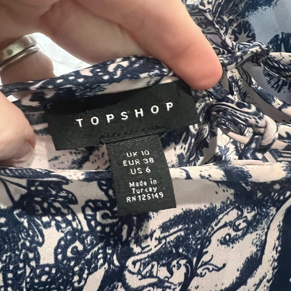 Topshop Idol Tattoo Print Satin Slipdress Size:6 - Picture 12 of 16
